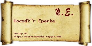 Mocsár Eperke névjegykártya